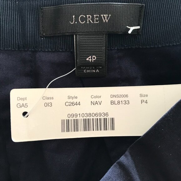 J.Crew | Navy Laser Cut Circle Midi Skirt - Picture 7 of 8